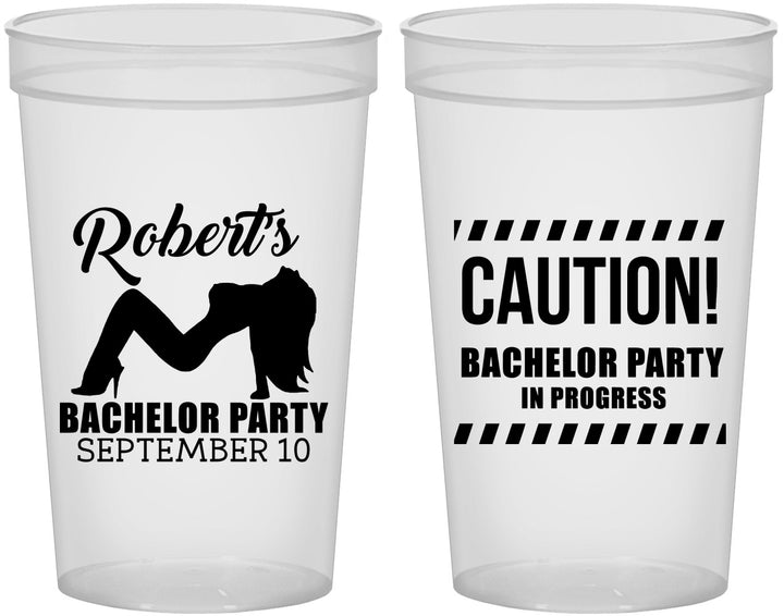 Custom Bachelor Party 22 oz Translucent Cups - Strip Club | 40037