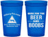 Custom Bachelor Party 22 oz Translucent Cups - Beer And Boobs | 40040