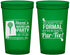 Custom Bachelor Party 22 oz Translucent Cups - Golf Par Tee | 40043