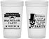 Custom Bachelor Party 22 oz Translucent Cups - Formal Skeleton | 40048