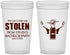 Custom Bachelor Party 22 oz Translucent Cups - Stolen | 40053