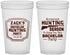 Custom Bachelor Party 22 oz Translucent Cups - Hunting Season | 40063