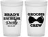 Custom Bachelor Party 22 oz Translucent Cups - Grooms Crew | 40070