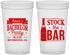 Custom Bachelor Party 22 oz Translucent Cups - Stock The Bar | 40073