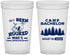 Custom Bachelor Party 22 oz Translucent Cups - Fishing | 40080