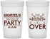 Custom Bachelor Party 22 oz Translucent Cups - Hunt Is Over | 40084