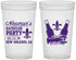 Custom Bachelor Party 22 oz Translucent Cups - Mardi Gras | 40085