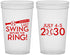 Custom Bachelor Party 22 oz Translucent Cups - Baseball | 40087