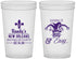 Custom Bachelor Party 22 oz Translucent Cups - Mardi Gras | 40089