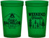 Custom Bachelor Party 22 oz Translucent Cups - Camping | 40093