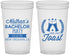 Custom Bachelor Party 22 oz Translucent Cups - One Last Toast | 40095