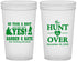 Custom Wedding 22 oz Translucent Cups - The Hunt Is Over | 403