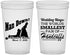 Custom Wedding 22 oz Translucent Cups - Man Down | 407