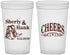 Custom Wedding 22 oz Translucent Cups - Cheers Cowboy | 411