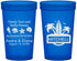 Custom Wedding 22 oz Translucent Cups - Sandy Toes Salty Kisses | 419