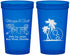 Custom Wedding 22 oz Translucent Cups - Beach | 423