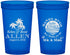 Custom Wedding 22 oz Translucent Cups - Sandy Hugs Salty Kisses | 425