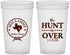 Custom Wedding 22 oz Translucent Cups - The Hunt Is Over | 426