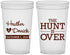 Custom Wedding 22 oz Translucent Cups - The Hunt Is Over | 427