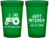 Custom Wedding 22 oz Translucent Cups - Just Hitched Tractor | 429