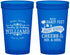Custom Wedding 22 oz Translucent Cups - Sandy Feet Salty Kisses | 434