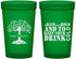 Custom Wedding 22 oz Translucent Cups - To Have And To Hold | 438