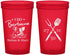 Custom Wedding 22 oz Translucent Cups - I Do Barbecue Bbq | 446