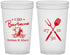 Custom Wedding 22 oz Translucent Cups - I Do Barbecue Bbq | 447