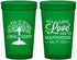 Custom Wedding 22 oz Translucent Cups - Love And Happiness | 451