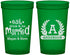 Custom Wedding 22 oz Translucent Cups - Monogram | 464