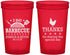 Custom Wedding 22 oz Translucent Cups - I Do Barbecue Bbq | 469
