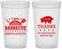 Custom Wedding 22 oz Translucent Cups - I Do Barbecue Bbq | 470