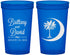 Custom Wedding 22 oz Translucent Cups - Palmetto Tree | 478
