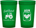 Custom Wedding 22 oz Translucent Cups - Just Hitched Mason Jar | 483