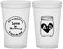 Custom Wedding 22 oz Translucent Cups - Love Is Brewing | 486