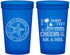Custom Wedding 22 oz Translucent Cups - Sandy Feet Salty Kisses | 488