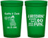 Custom Wedding 22 oz Translucent Cups - Tractor Hitchin | 489