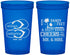 Custom Wedding 22 oz Translucent Cups - Sandy Feet Salty Kisses | 490