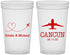 Custom Wedding 22 oz Translucent Cups - Destination | 492