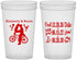 Custom Wedding 22 oz Translucent Cups - First Date Will You I Do | 497