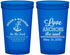 Custom Wedding 22 oz Translucent Cups - Love Anchors The Soul | 498
