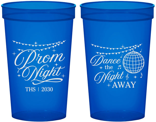 Custom Prom 22 oz Translucent Cups - Dance The Night Away | 50001