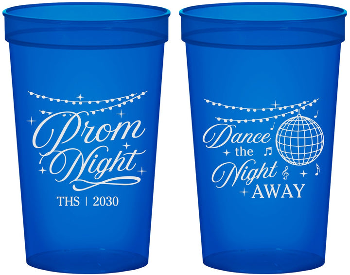 Custom Prom 22 oz Translucent Cups - Dance The Night Away | 50001