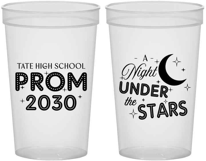 Custom Prom 22 oz Translucent Cups - A Night Under The Stars | 50004