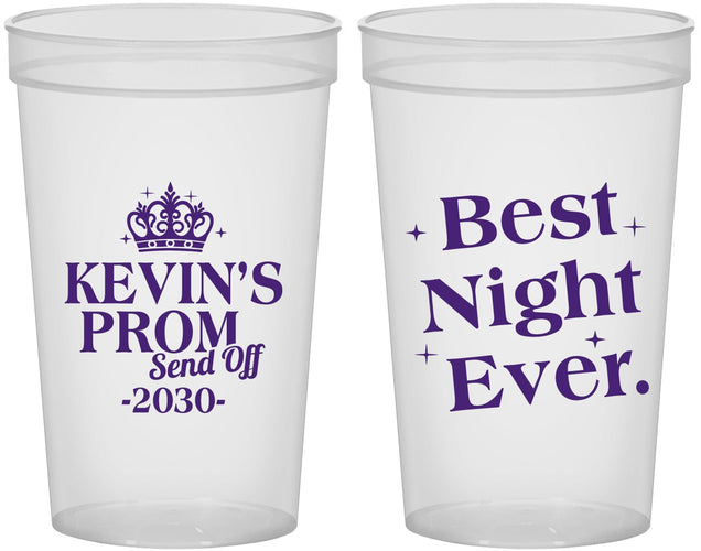 Custom Prom 22 oz Translucent Cups - Send Off | 50009
