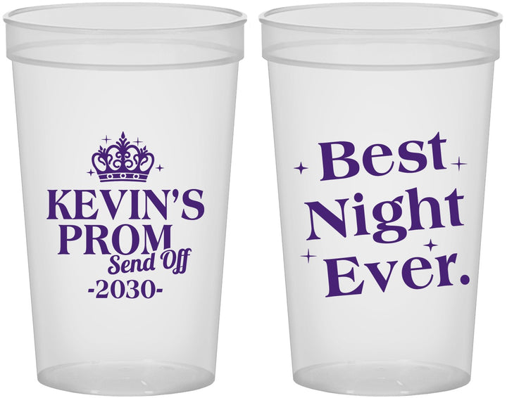 Custom Prom 22 oz Translucent Cups - Send Off | 50009