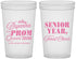 Custom Prom 22 oz Translucent Cups - Queen Vote | 50018
