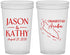 Custom Wedding 22 oz Translucent Cups - Aruba | 504
