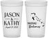 Custom Wedding 22 oz Translucent Cups - Bahamas | 506