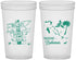 Custom Wedding 22 oz Translucent Cups - Bahamas | 507